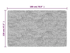 Garden Furniture Elsje Alfombra lavable antideslizante y dorado 120x180 cm Negro Discount