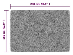 Discount Garden Furniture Elsje Alfombra lavable antideslizante multicolor 160x230 cm Gris