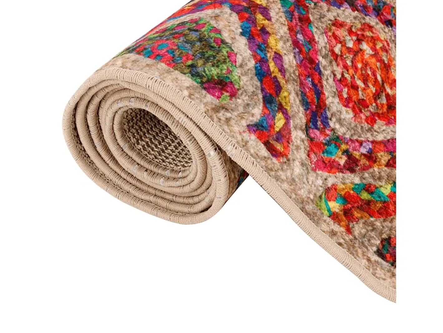 Garden Furniture Elsje Alfombra lavable antideslizante 80x150 cm Multicolor