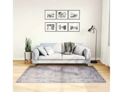 Garden Furniture Elsje Alfombra lavable antideslizante 120x180 cm Gris