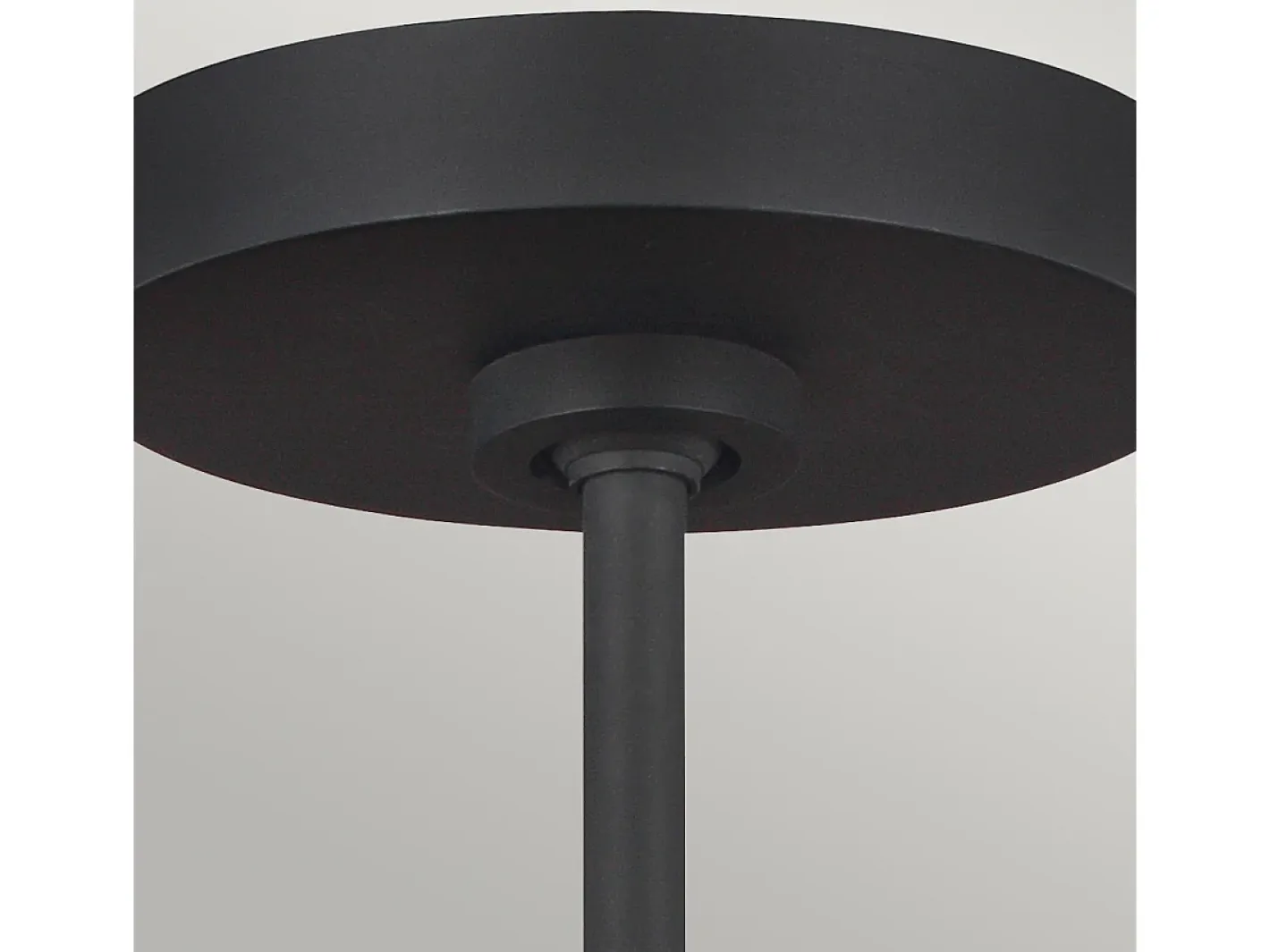 Lámpara Suspendida-Elstead Asher 5 Light Pendel, Midnight Black, E14 Negro