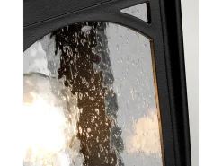 Elstead Bedford 1 Lätt Medium Piedestal Lantern - Mystic Black Finish, E27 Negro Hot
