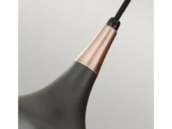 New Elstead Beso 1 ljuskupol takhänge mörk brons, E27 Bronce