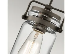 Elstead Brinley 1 Light Ceiling Mini Pendel Olde Bronze, E27 Bronce Online