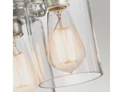 Best Elstead Brinley 3 ljus infälld taklampa Borstad nickel, E27 Gris