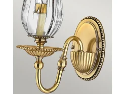 Aplique Para Pared-Elstead Cambridge 1 ljus inomhusljus vägglampa polerad mässing, E14 Camel