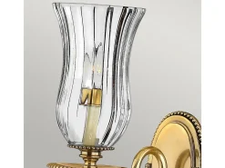 Aplique Para Pared-Elstead Cambridge 1 ljus inomhusljus vägglampa polerad mässing, E14 Camel