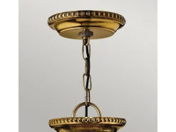 Sale Elstead Cambridge 3 Lätt liten takhänge polerad mässing, E14 Camel