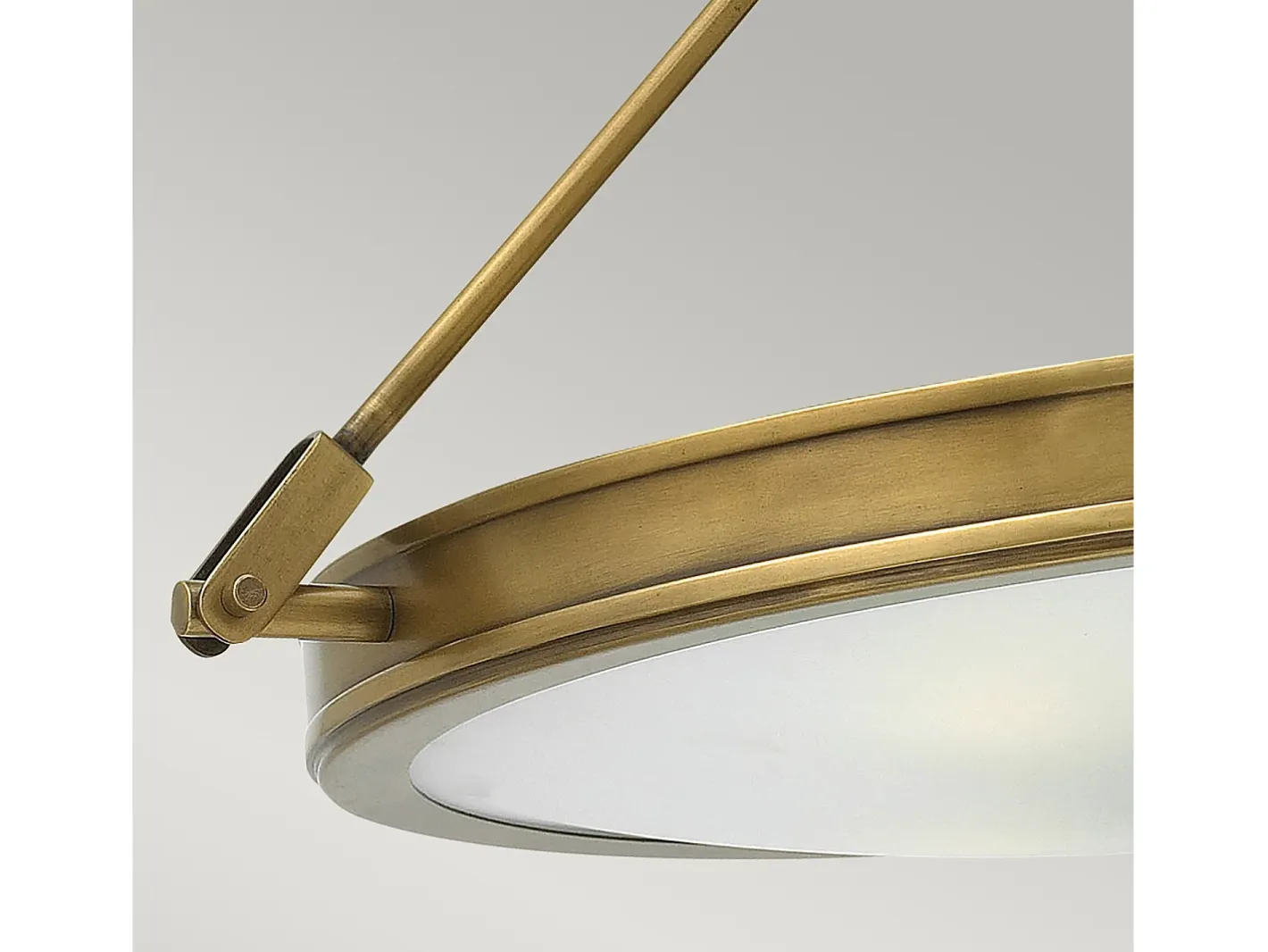 Plafón-Elstead Collier 4 Lätt Medium Semi Flush Takljus Mässing, E14 Camel