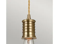 Outlet Elstead Douille 1 ljus takhänge Antik mässing, E27 Camel