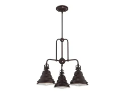 Discount Elstead Eastvale 3 ljus hängande bar ljuskrona ljus palladisk brons, E27 Bronce