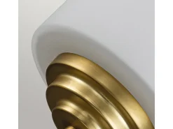 Aplique Para Pared-Elstead Feiss Malibu Vägglampa Borstad mässing, IP44 Camel
