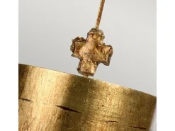 Clearance Elstead Fragment 1 ljus rund stor takhänge åldrad guld, E27 Dorado
