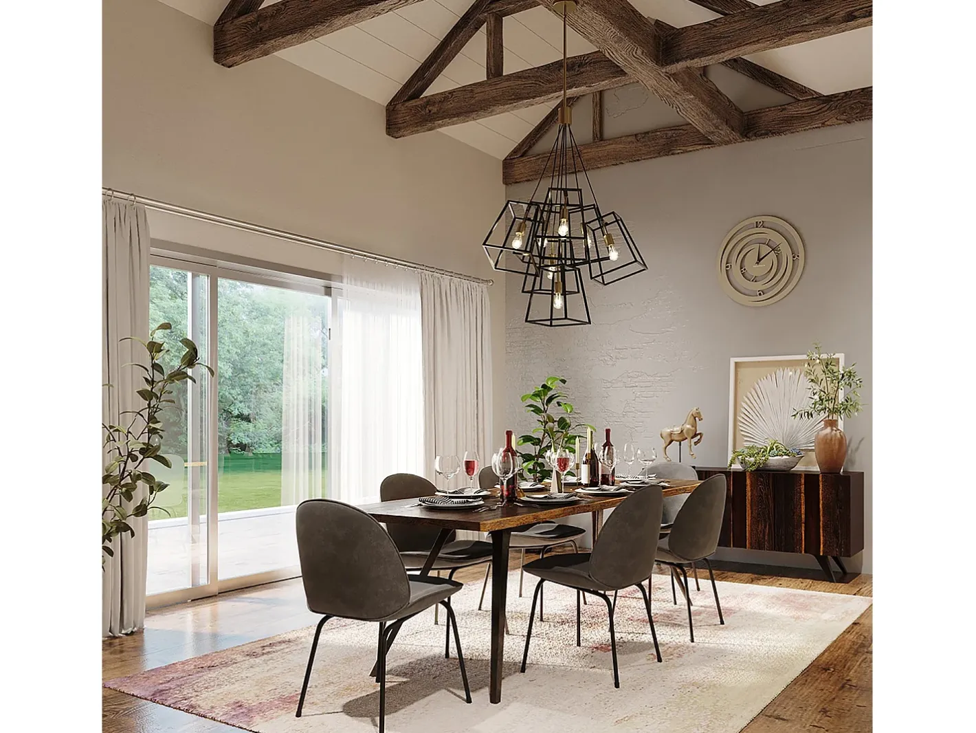 Sale Elstead Fulton 7 ljus ljuskrona bronsfinish, E27 Bronce