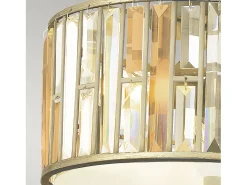 Elstead Gemma 3 ljus infälld taklampa Silver Leaf, E27 Plateado Sale