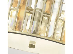 Elstead Gemma 3 ljus infälld taklampa Silver Leaf, E27 Plateado Sale