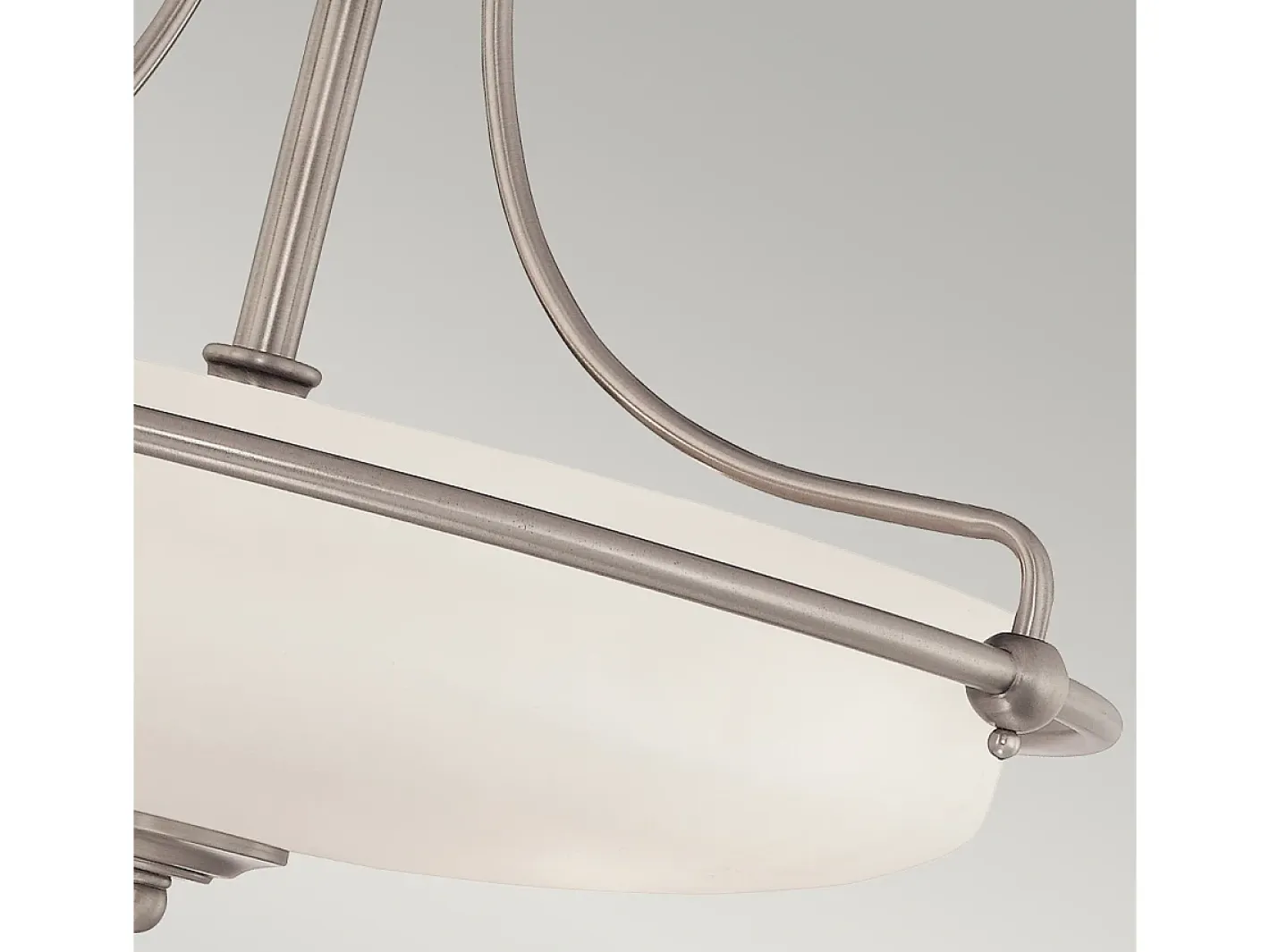 Plafón-Elstead Griffin 4 Ljus Semi Spot Tak Ljus Antik Nickel, E27 Gris