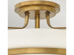 New Elstead Griffin 4 Ljus Semi Flush Taklampa polerad krom, E27 Gris