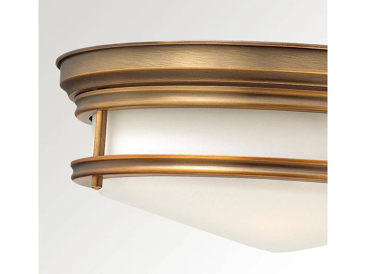 Elstead Hadley 3 Ljus Semi Flush Ceiling Light Borstad brons, E27 Bronce