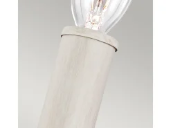 Aplique Para Pared-Elstead Hartsville 1 ljus inomhusljus Vägglampa Chalk Washed, Beachwood, E14 Blanco