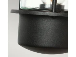 Sale Elstead Helsingor 1 Ljus Kustvägglykta utomhus Ljussvart med PIR-rörelsesensor IP44, E27 Negro