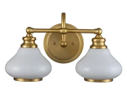 Elstead Hinkley Ainsley Vägglampa Borstad mässing, IP44 Camel Discount