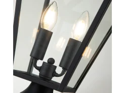 Elstead Hinkley Alford Outdoor Piedestal Light Museum Svart, IP44 Negro Clearance