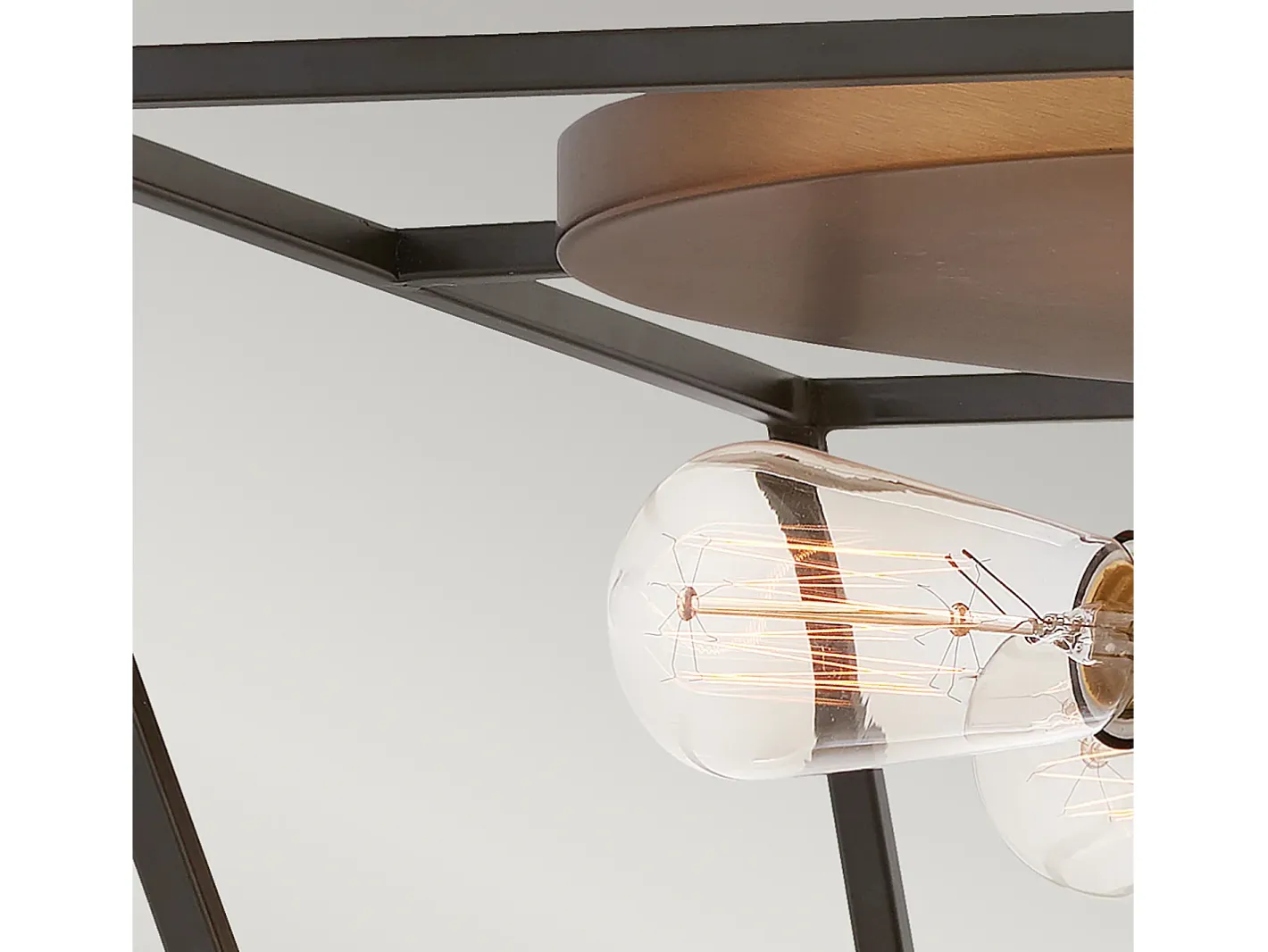 Elstead Hinkley Fulton Multi Arm Semi Flush Taklampa Brons med Heirloom Mässing Accenter Bronce Online