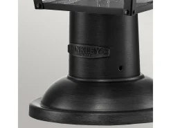 Elstead Hinkley Huntersfield Utomhussockelljus Svart, IP44 Negro Online