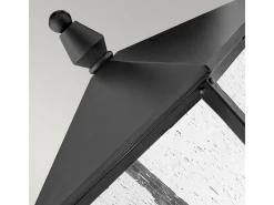 Elstead Hinkley Huntersfield Utomhussockelljus Svart, IP44 Negro Online