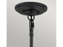 Clearance Elstead Hinkley Silas Cylindrisk hängande tak Ljusåldrad zink & Heritage Brass Gris
