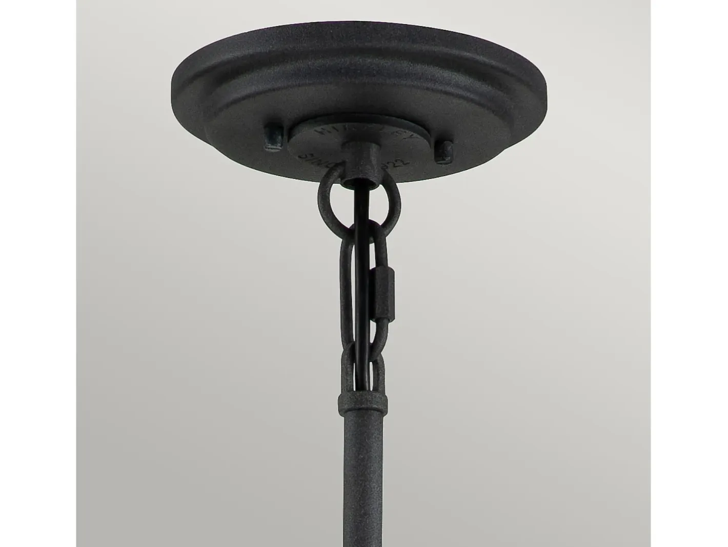 Clearance Elstead Hinkley Silas Cylindrisk hängande tak Ljusåldrad zink & Heritage Brass Gris