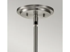 Lámpara Suspendida-Elstead Hinkley Somerset Globe Pendel Taklampa Borstad Nickel Gris