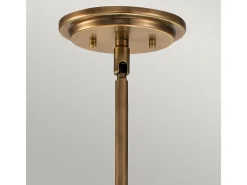 Elstead Hinkley Somerset Globe Pendel Taklampa Heritage Brass Camel Hot