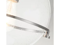 Elstead Hinkley Somerset Globe Taklampa Borstad Nickel Gris New