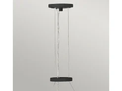 Elstead Hinkley Willow Cylindrisk taklampa kolsvart med Deluxe guld Negro Best