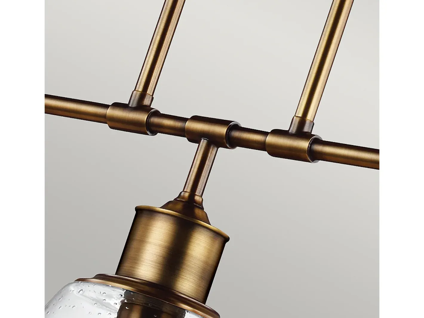Elstead Hobson 3 Light Ceiling Island Chandelier Pendant Bar Light Brass, E27 Camel Clearance