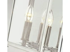Sale Elstead Holborn 2 Ljus Utomhus Medium Vägg Halv Lykta Ljus Polerad Krom IP44, E14 Gris