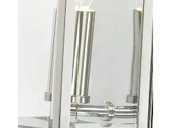 Clearance Elstead Holborn 1 Ljus Utomhus Liten Vägg Halv Lykta Ljus Polerad Krom IP44, E14 Gris