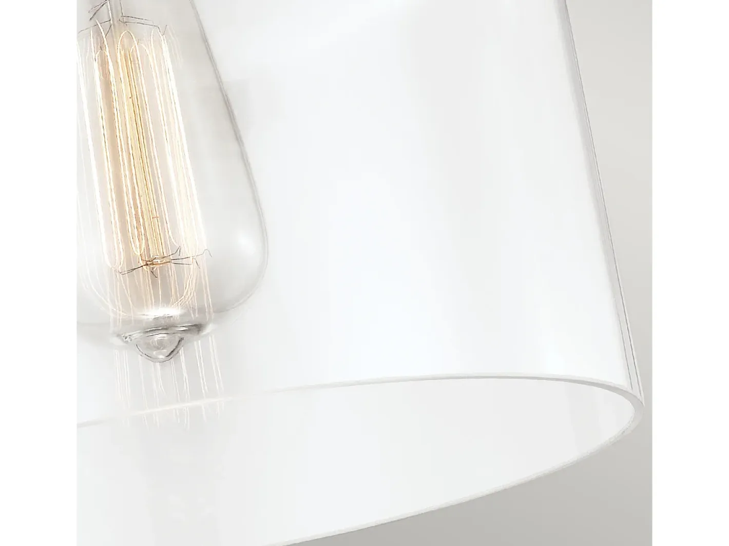 Plafón-Elstead Hounslow 1 Light Flush Light, polerat nickel Gris