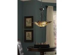 Elstead Inglenook 3 ljus takhänge brons, Tiffany, E27 Bronce Best