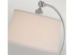 Lámpara De Mesa-Elstead Jenkins 1 ljus bordslampa polerad nickel, E27 Gris