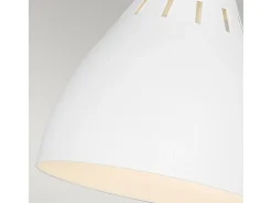 Elstead Joan 1 ljus bordslampa, matt vit, matt vit, polerad mässing, E27 Camel Best