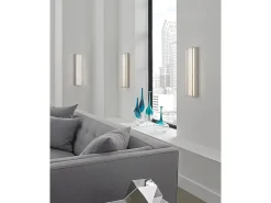 Aplique Para Pared-Elstead Kenney LED 4 ljus inomhus vägglampa Silver Plateado