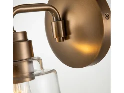 Aplique Para Pared-Elstead Kichler Aivian Kupol vägglampa vittrat mässing Camel