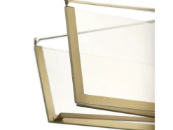 Lámpara Suspendida-Elstead Kichler Calters Integrerad LED Bar Pendel Taklampa Champagne Guld, 3000K Dorado