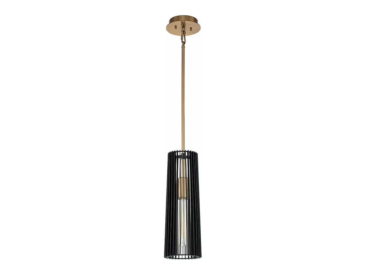 Sale Elstead Kichler Linara Slim taklampa svart & naturlig mässing Negro