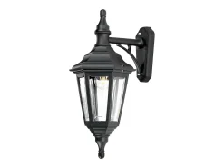 Iluminación Exterior-Elstead Kinsale 1 Ljus Utomhus Coastal Wall Lantern Light Black IP44, E27 Negro