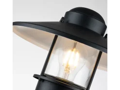 Elstead Klampenborg Utomhussockelljus Svart, IP44 Negro New