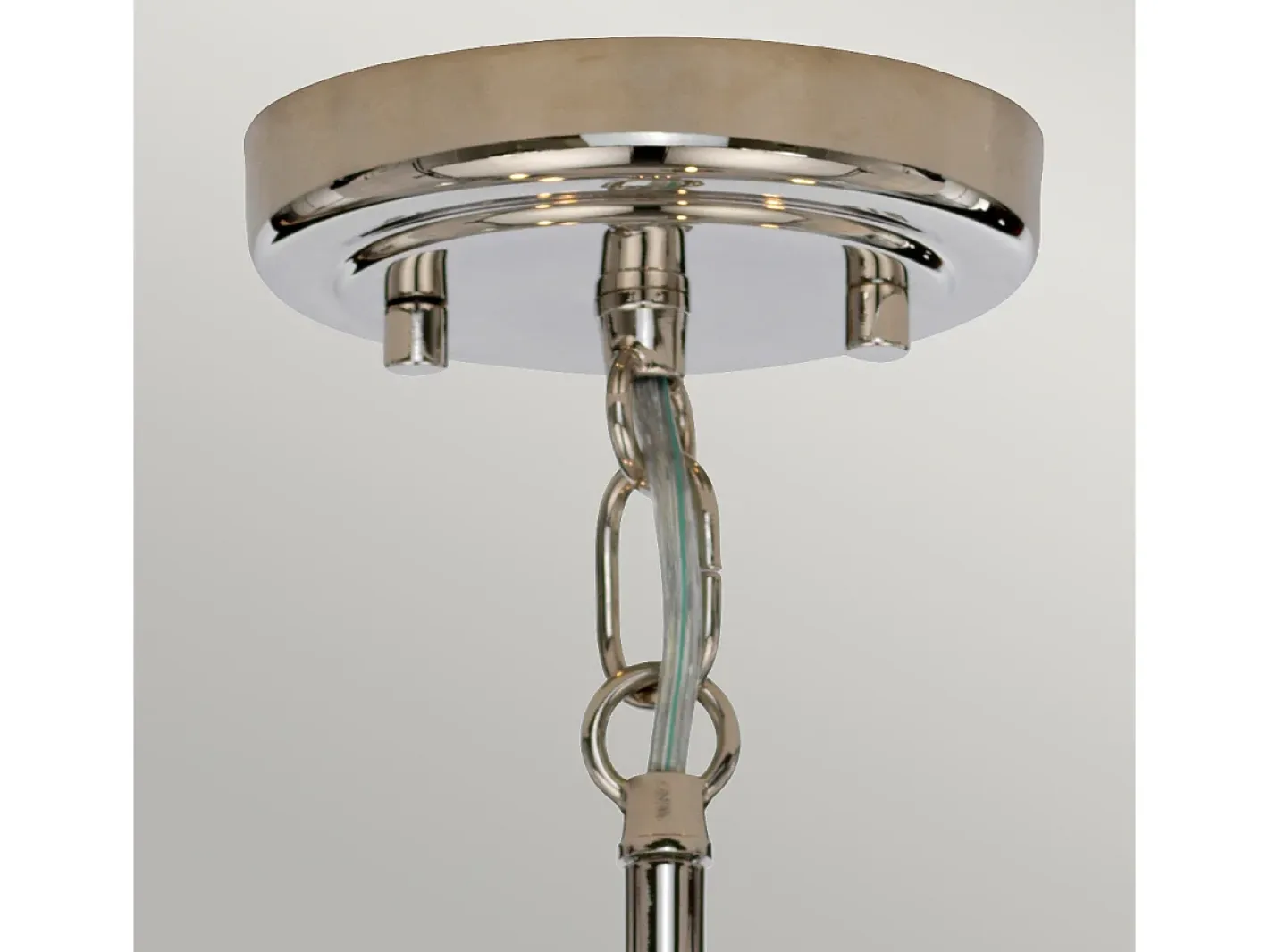 Outlet Elstead Kula 5 ljus ljuskrona, polerat nickel, E14 Gris
